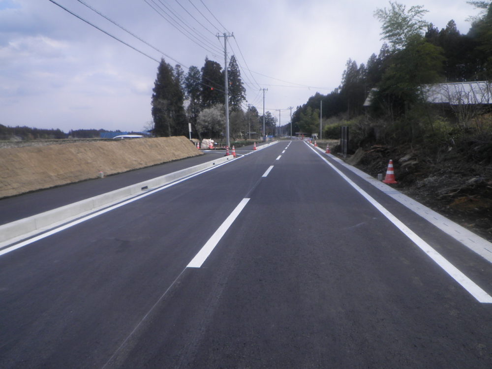 地方創生道整備推進交付金事業　市道野口石橋～平ヶ崎線道路改良工事（分割１号）